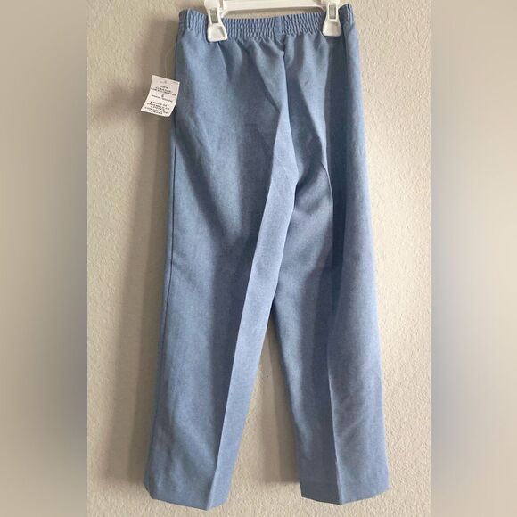 New Boy Izod 4-piece set Light Blue Plaid Vest Pants Plaid Shirt Tie Size 6 - Picture 8 of 8